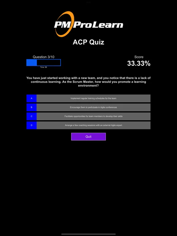 ProQuiz PMI-ACP iPad 应用截图
