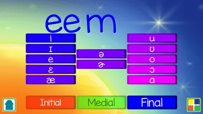 Capturas de tela do Diado Syllables