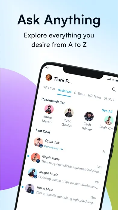 ภาพหน้าจอของ eDOT: AI, Chat, Community