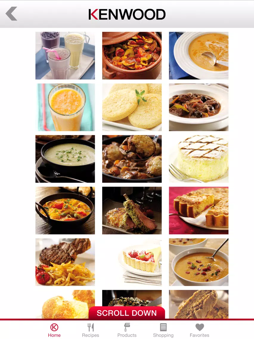 Capturas de pantalla de Kenwood World Kitchen Recipes iPad 