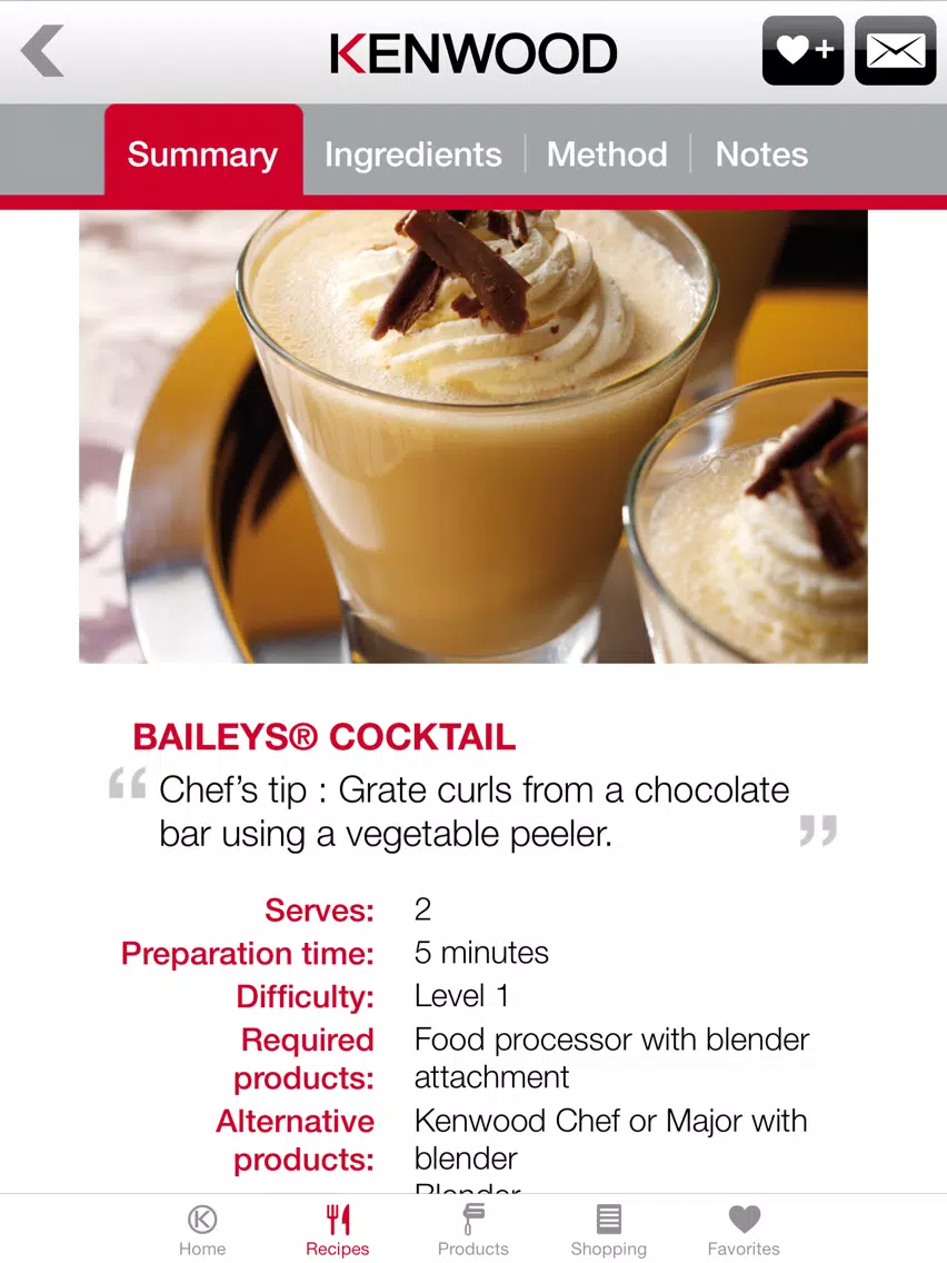 Capturas de pantalla de Kenwood World Kitchen Recipes iPad 