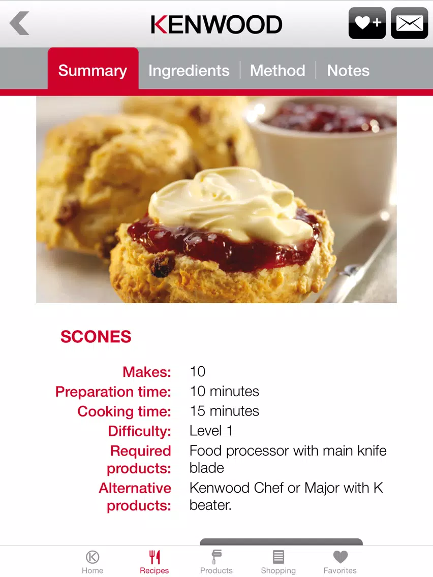 Capturas de pantalla de Kenwood World Kitchen Recipes iPad 