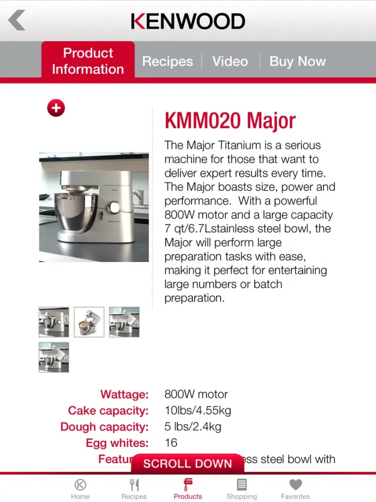 صور Kenwood World Kitchen Recipes iPad 