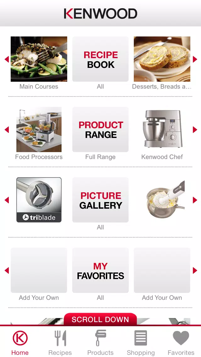 Capturas de pantalla de Kenwood World Kitchen Recipes