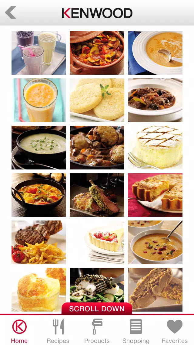 Capturas de pantalla de Kenwood World Kitchen Recipes