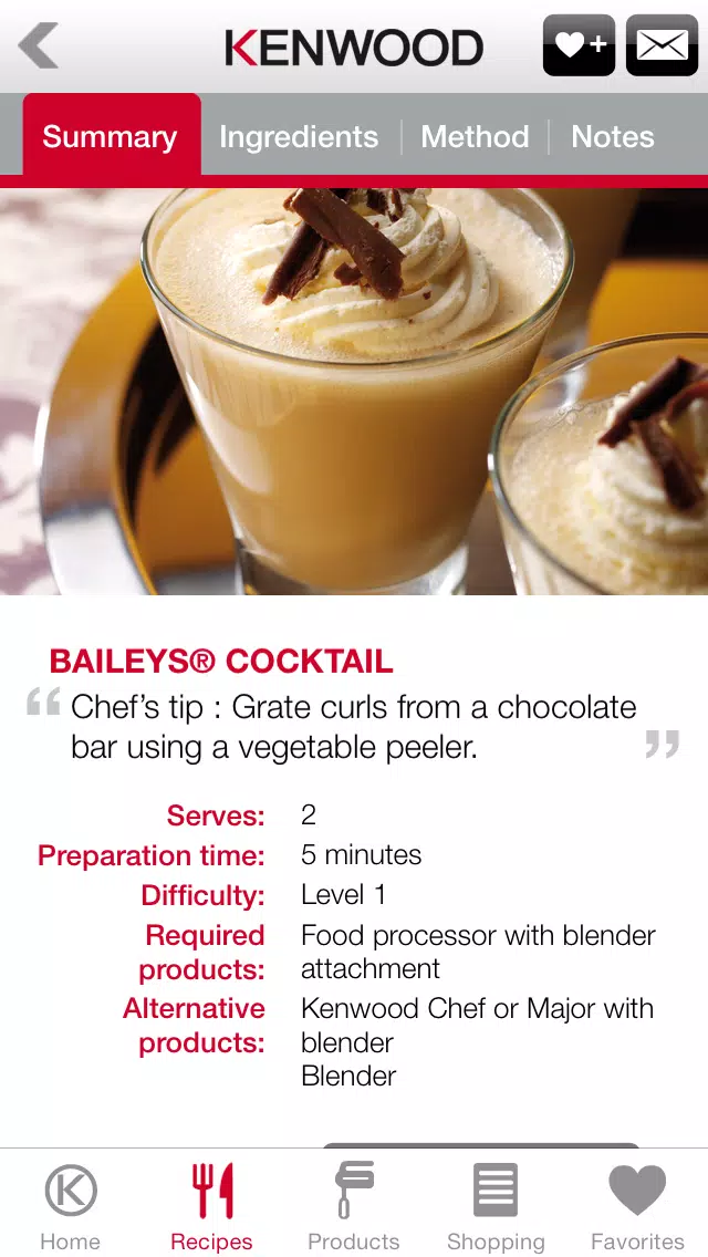 Capturas de pantalla de Kenwood World Kitchen Recipes