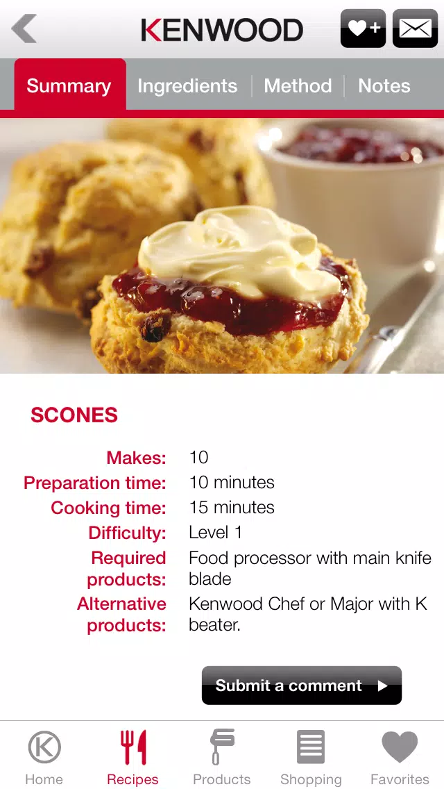 Capturas de pantalla de Kenwood World Kitchen Recipes