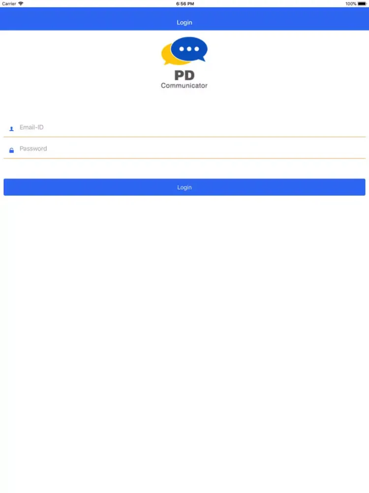 PD Communicator iPad  سکرین شاٹس