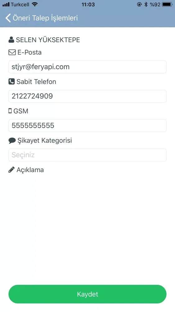Ảnh chụp màn hình của Feryapi