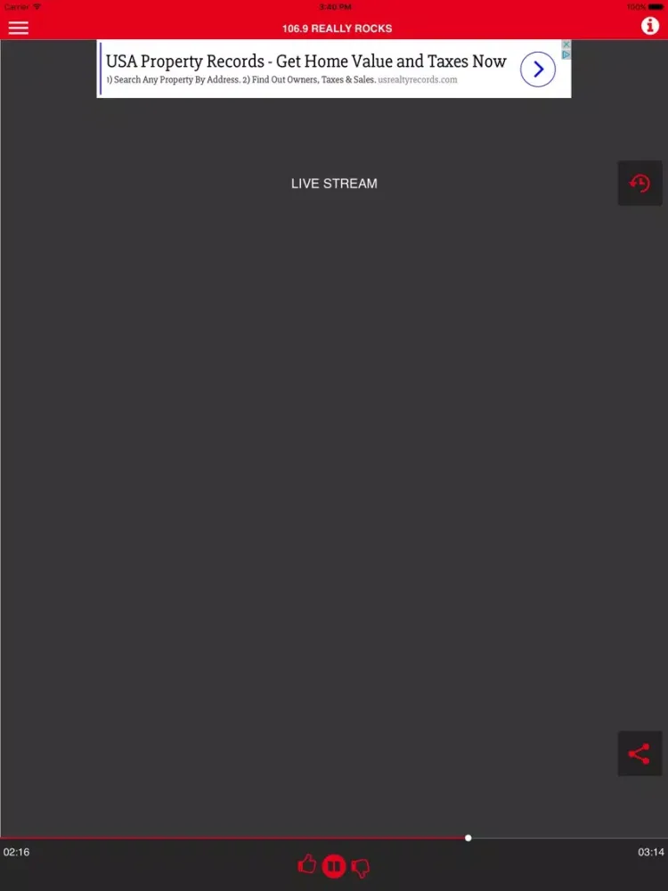 106.9 Rocks iPad 应用截图