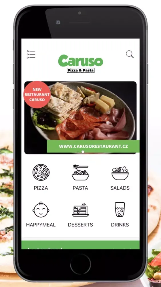 Ảnh chụp màn hình của Caruso Pizza & Pasta delivery
