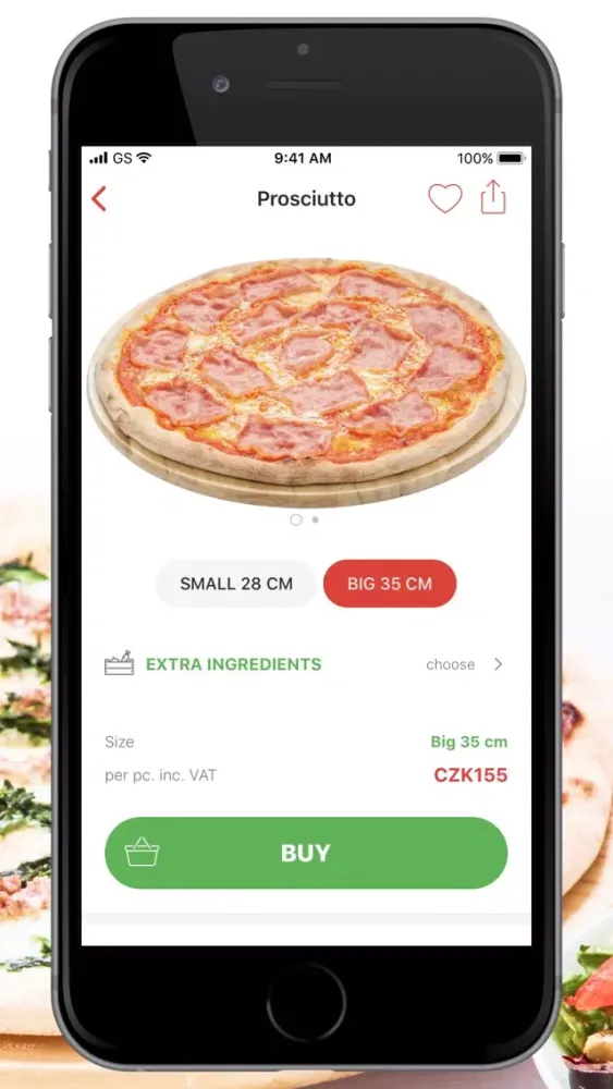 Ảnh chụp màn hình của Caruso Pizza & Pasta delivery