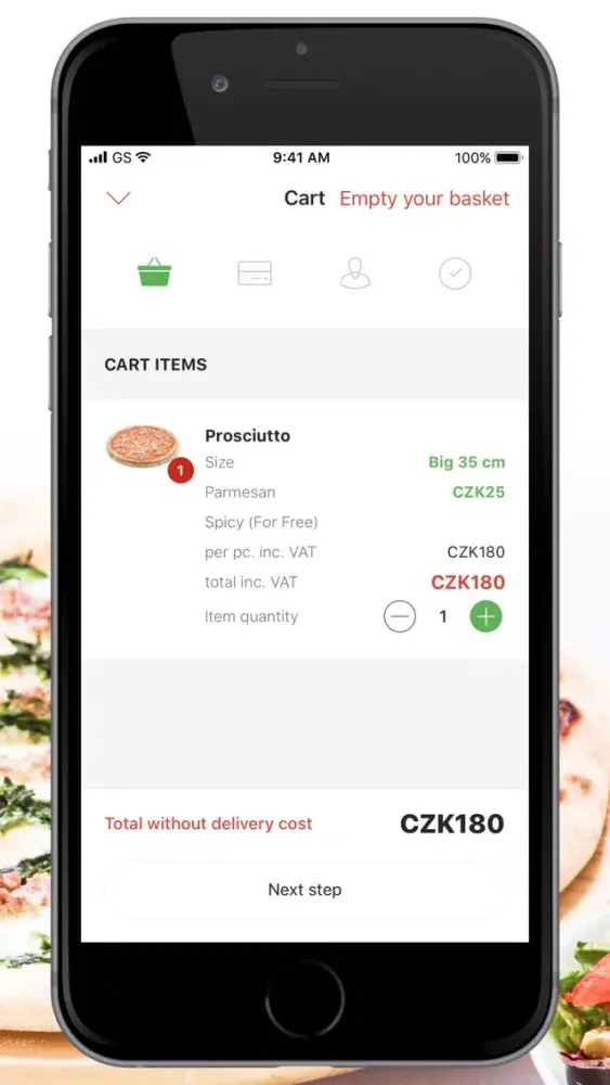 Ảnh chụp màn hình của Caruso Pizza & Pasta delivery