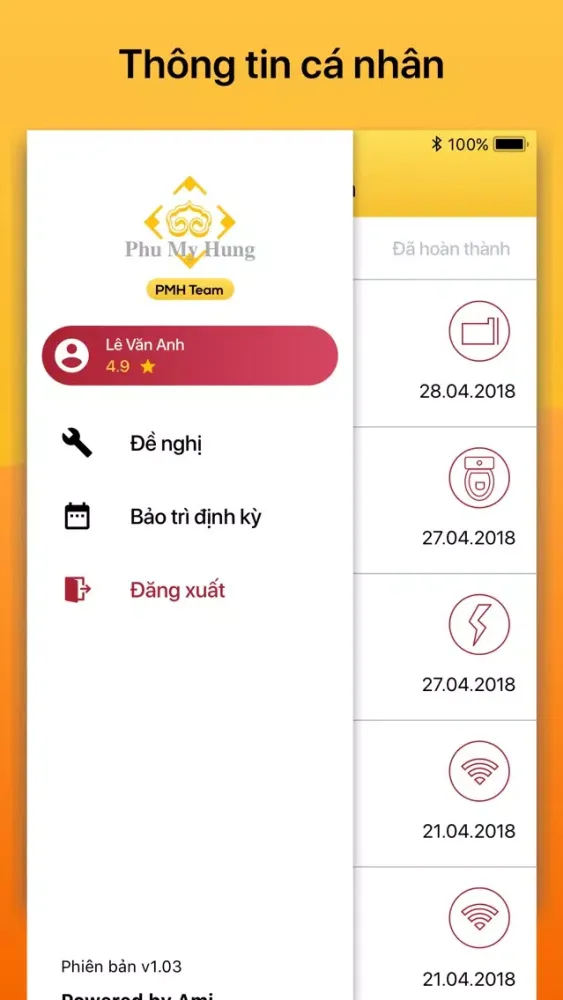 Screenshot di PMH Team