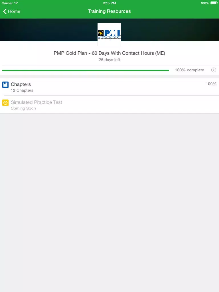 PMI Arabian Gulf Chapter Online PMP iPad 应用截图