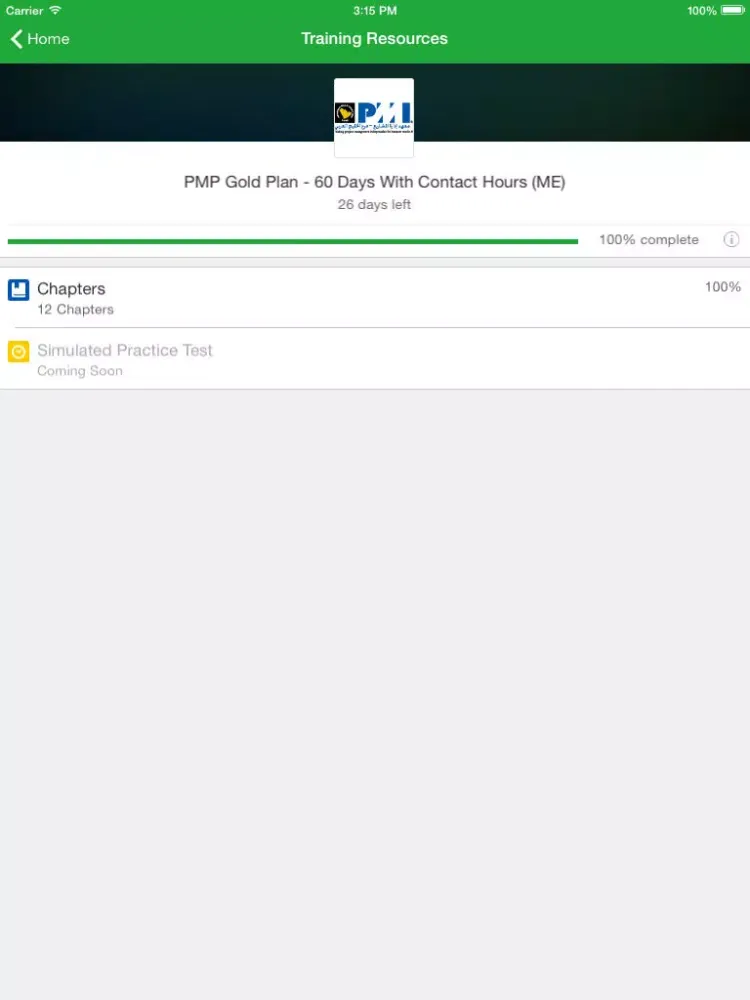 PMI Arabian Gulf Chapter Online PMP iPad  Screenshots