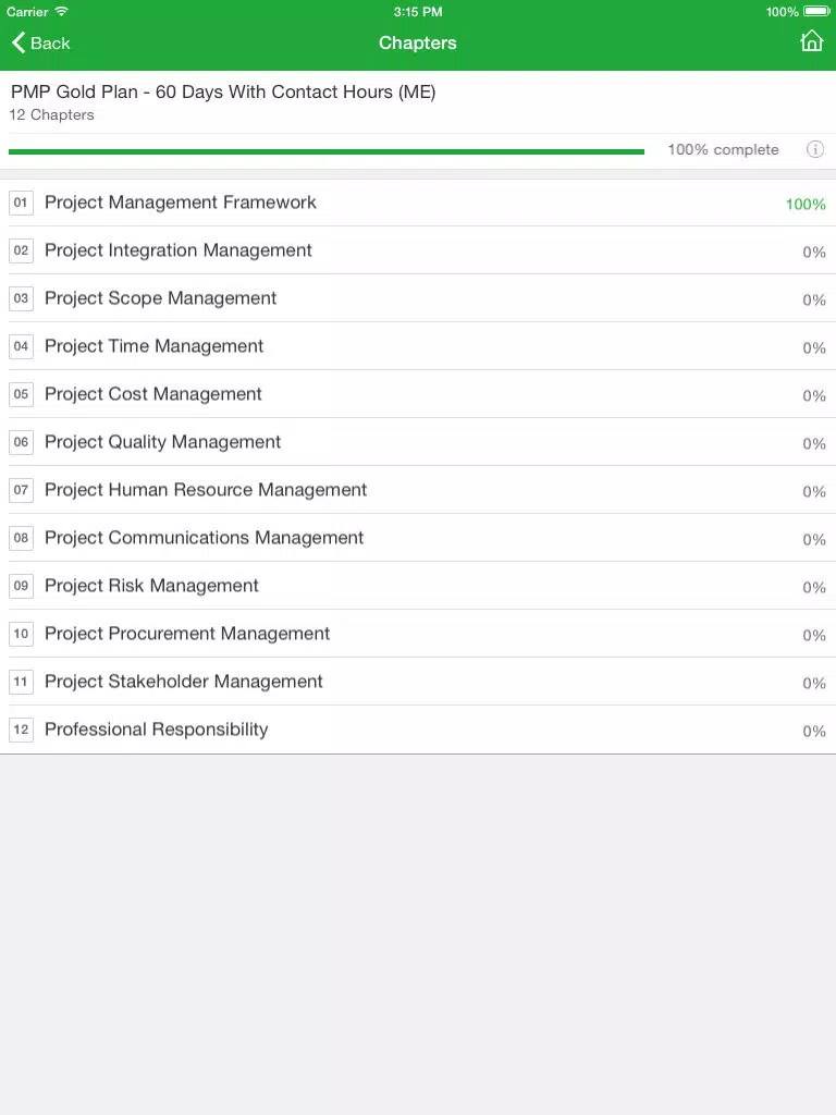 PMI Arabian Gulf Chapter Online PMP iPad 应用截图