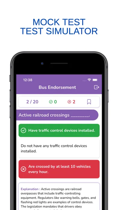 California CA CDL Permit Test Screenshots