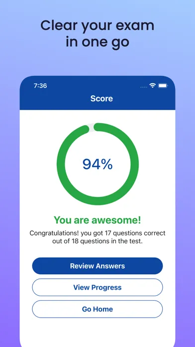 Zrzuty ekranu Connecticut CT DMV Permit Test