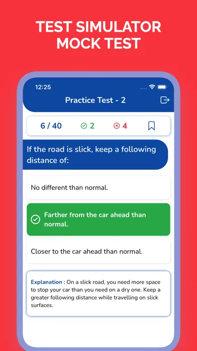 Capturas de tela do Georgia GA DDS Permit Test