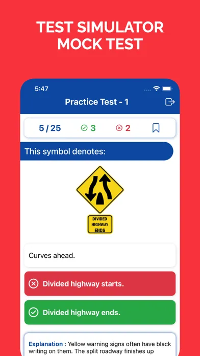 Captures d'écran de Maryland MDOT MVA Permit Test