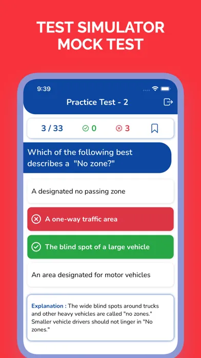 Montana DMV Permit Test سکرین شاٹس