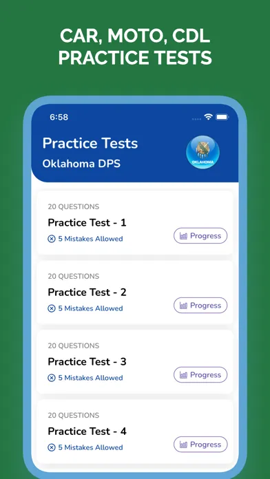 Oklahoma Learners Permit Test স্ক্রিনশট