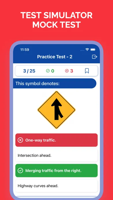 Capturas de pantalla de Utah DMV Practice Test