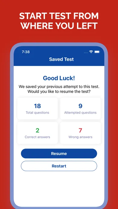 Capturas de pantalla de Utah DMV Practice Test