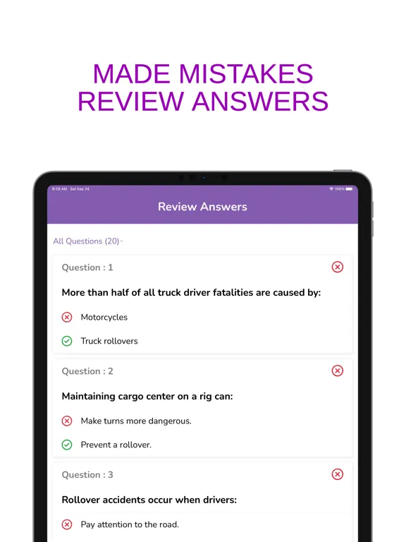 تصاویر Virginia VA CDL Permit Test iPad 