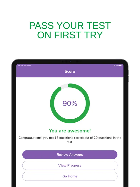 تصاویر Virginia VA CDL Permit Test iPad 