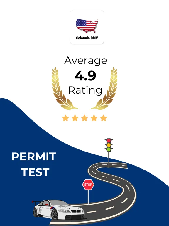 Colorado DMV Permit Practice iPad  스크린샷