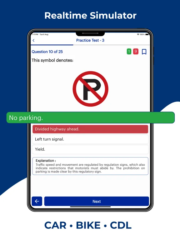 Colorado DMV Permit Practice iPad  스크린샷