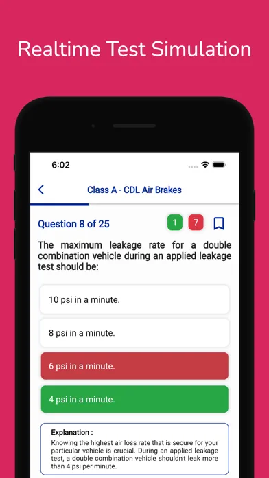Colorado CDL Permit Practice سکرین شاٹس