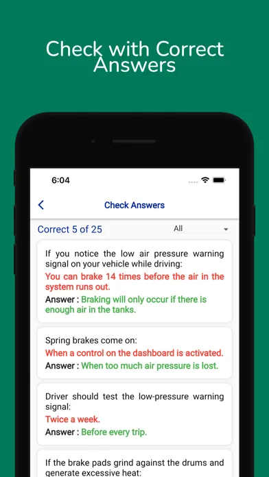 Colorado CDL Permit Practice سکرین شاٹس