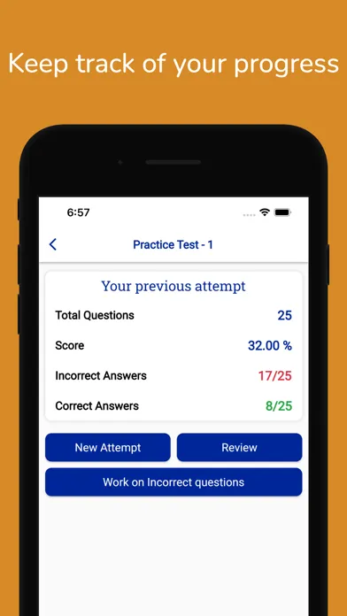 Capturas de pantalla de Columbia DMV Permit Practice
