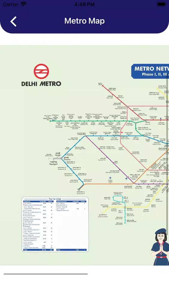 Delhi Metro Map and Routes Pro سکرین شاٹس