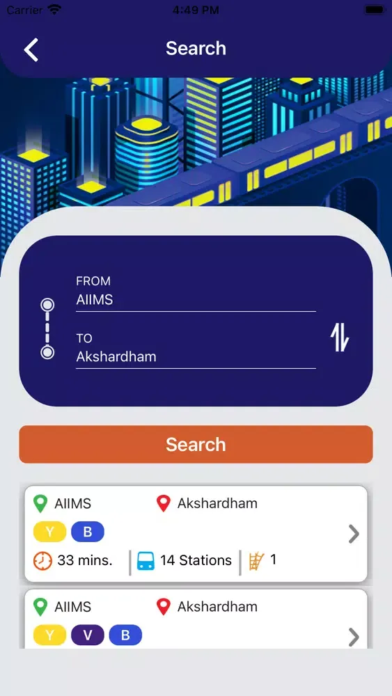Delhi Metro Map and Routes Pro سکرین شاٹس