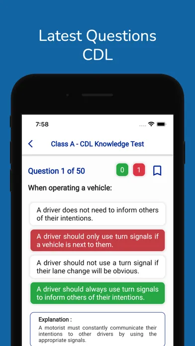 Georgia CDL Permit Practice应用截图