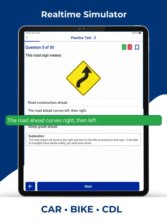 Zrzuty ekranu Hawaii DMV Permit Practice iPad 