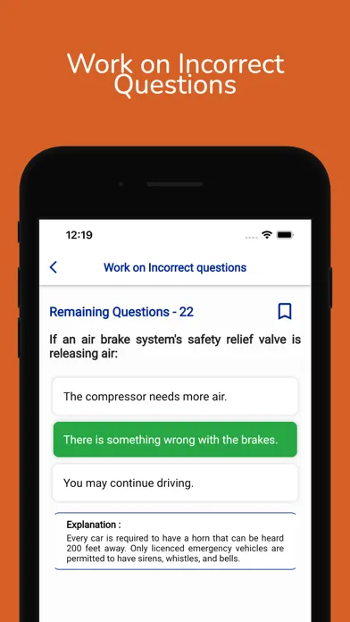 Screenshot di Idaho CDL Permit Practice