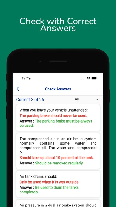 Screenshot di Idaho CDL Permit Practice