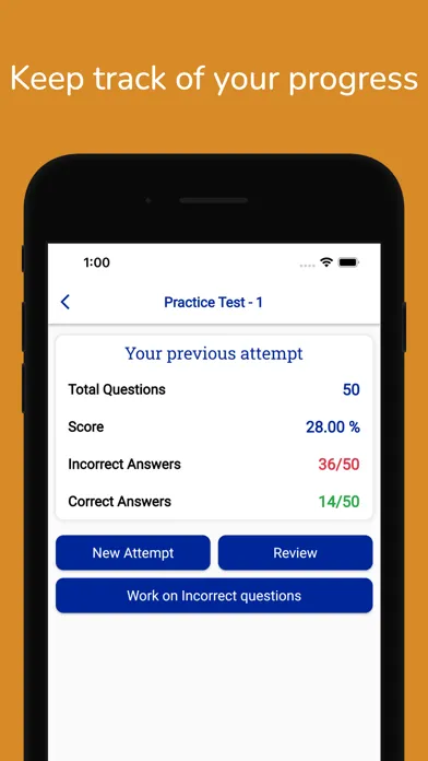 Indiana BMV Permit Practice Screenshots