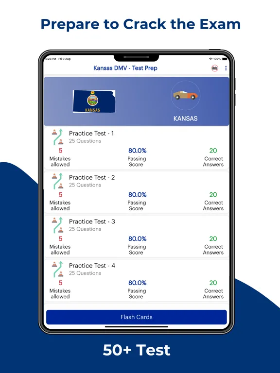Captures d'écran de Kansas DMV Permit Practice iPad 
