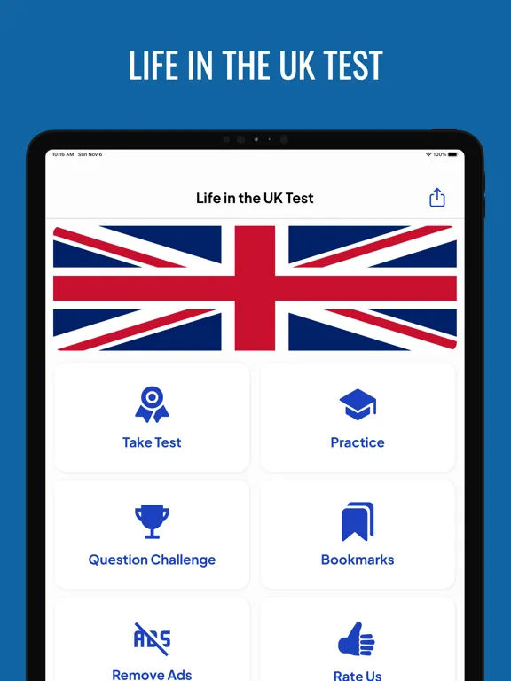 Life in the UK Test Prep 2024 iPad  스크린샷