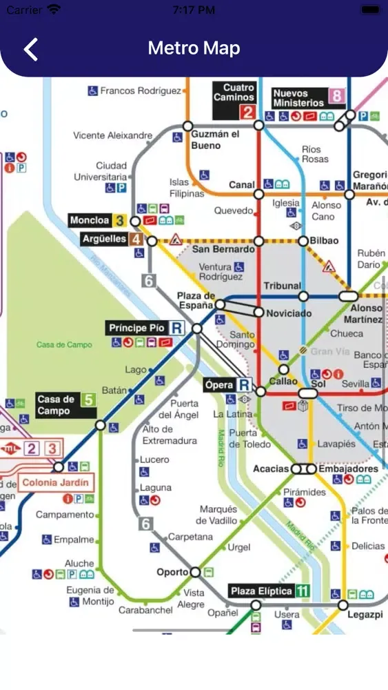 Madrid Metro Map and Route Pro سکرین شاٹس