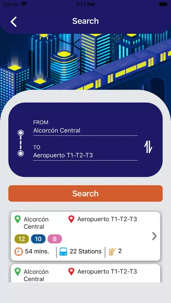 Madrid Metro Map and Route Pro سکرین شاٹس