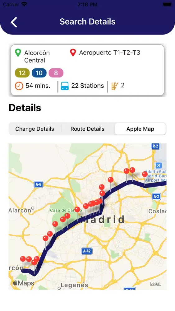 Madrid Metro Map and Route Pro سکرین شاٹس