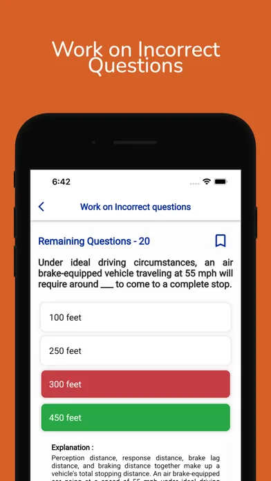 Massachusetts CDL Permit Test سکرین شاٹس