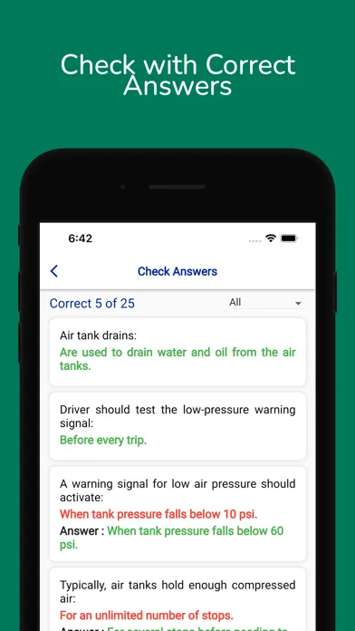 Massachusetts CDL Permit Test سکرین شاٹس